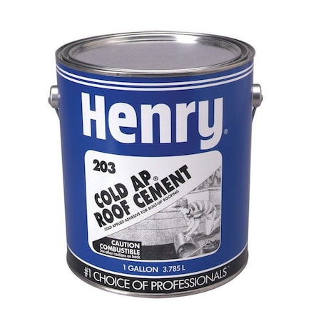 Henry Henry Smooth Black Asphalt Cold-Ap Roof And Lap Adhesive 1 gal HE203042